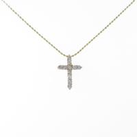 K18YG クロス ネックレス