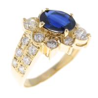 K18YG サファイヤリング