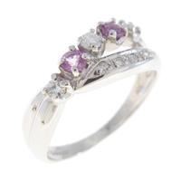 PT ピンクサファイヤリング