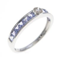 K18WG タンザナイトリング