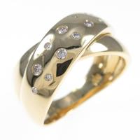 K18YG ダイヤモンドリング