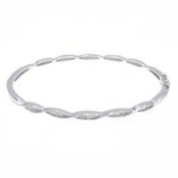 K18WG ダイヤモンドバングル