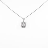 【新品】プラチナダイヤモンドネックレス 0．211ct・F・VS1・VG