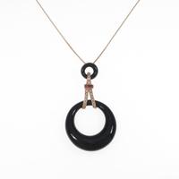 750PG／K18PG オニキスネックレス