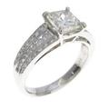 【リメイク】プラチナ ダイヤモンドリング 1．122ct・VLY・SI2・プリンセスカット