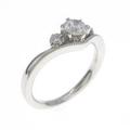 プラチナ ダイヤモンドリング 0．241ct・H・SI1・3EXT H＆C