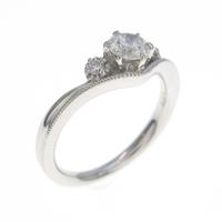 プラチナ ダイヤモンドリング 0．241ct・H・SI1・3EXT H＆C