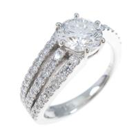プラチナダイヤモンドリング 1．120ct・F・SI1・VG
