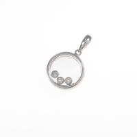 K18WG ダイヤモンドペンダント