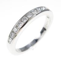 ティファニー ハーフサークル チャネルセッティング リング