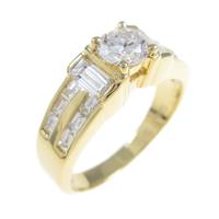 K18YG ダイヤモンドリング 0．364ct・E・SI2・GOOD