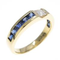 K18YG サファイヤリング