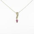 K18YG ルビーネックレス