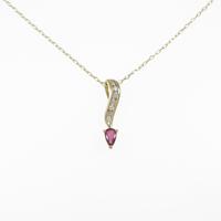 K18YG ルビーネックレス