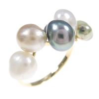 K18YG クロチョウパールリング