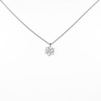 【リメイク】プラチナダイヤモンドネックレス 0．639ct・D・VVS2・GOOD