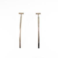 ティファニー Tワイヤー バー ピアス