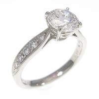 【リメイク】プラチナダイヤモンドリング 1．037ct・G・SI2・VG