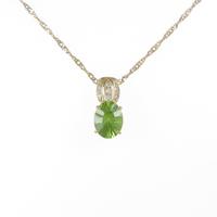 K18YG ペリドットネックレス