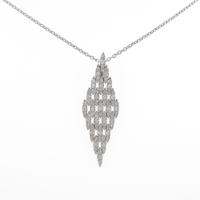 K18WG ダイヤモンドネックレス