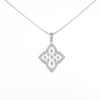 K18WG ダイヤモンドネックレス