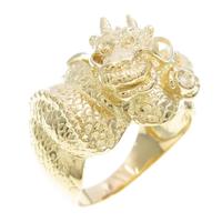 K18YG ドラゴン ダイヤモンドリング