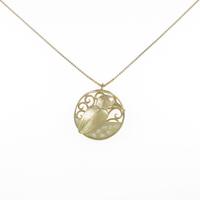 K18YG バード ダイヤモンドネックレス