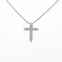 PT クロス ダイヤモンドネックレス