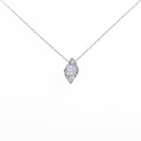 K18WG ダイヤモンドネックレス