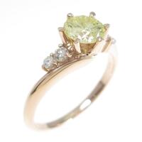 K18PG ダイヤモンドリング