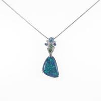 PT ブラックオパールネックレス