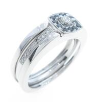 K18WG ダイヤモンドリング