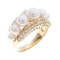 K18YG アコヤパールリング