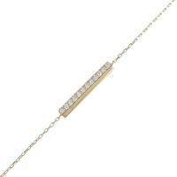 【リメイク】K18YG ダイヤモンドブレスレット