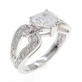 プラチナダイヤモンドリング 1．016ct・D・SI1・ハートシェイプ