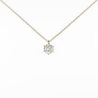 【リメイク】K18YG ダイヤモンドネックレス 0．664ct・L・I1・GOOD