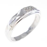 K18WG ダイヤモンドリング