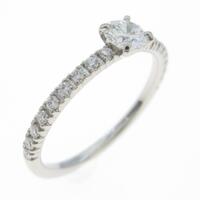 カルティエ エタンセル リング 0．18ct・D・VVS1・3EXT