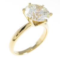【リメイク】K18YG ダイヤモンドリング 3．396ct・M・SI1・EXT
