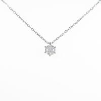 プラチナダイヤモンドネックレス 0．402ct・F・SI1・3EXT