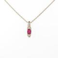 K18PG ルビーネックレス