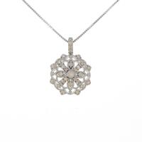 K18WG ダイヤモンドネックレス