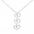 K14WG／K10WG ハート ダイヤモンドネックレス