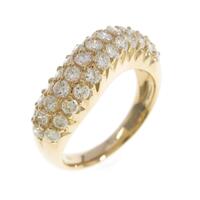 K18PG パヴェ ダイヤモンドリング