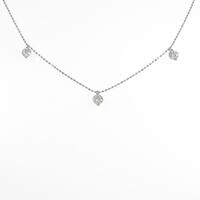 K18WG ダイヤモンドネックレス