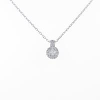 K18WG ダイヤモンドネックレス