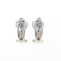 K18WG ダイヤモンドピアス