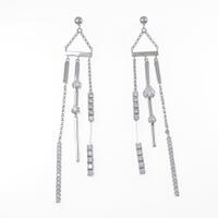 K18WG ダイヤモンドピアス