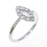 K18WG ダイヤモンドリング