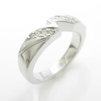 K18WG ダイヤモンドリング